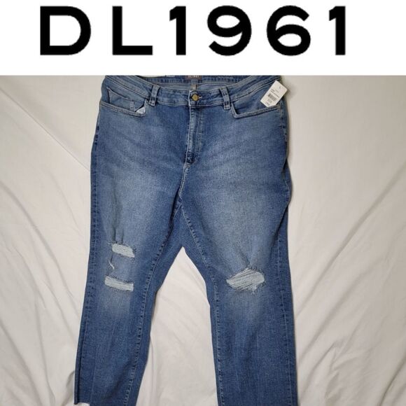 DL1961 Denim - NEW DL1961 performance stretch Patti Straight Leg HIGH RISE JEANS 18 W 18W NWT